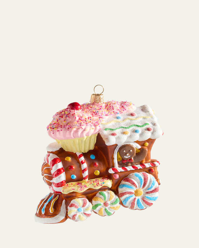 Gingerbread Locomotive Christmas Ornament